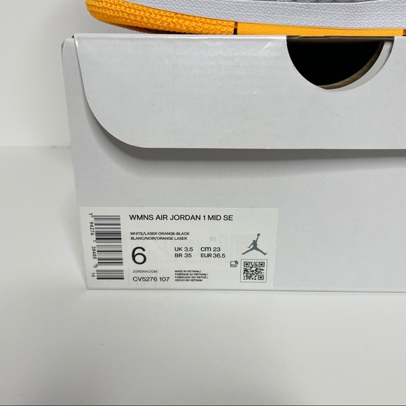 Nike Air Jordan 1 Retro Mid “Laser Orange” NEW - Picture 4 of 4